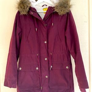 Prince &Fox faux fur hooded parka 
Size M